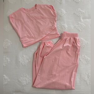 Pink Two-Piece Lounge Set